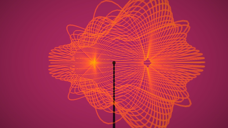 Explore visual forms for invisible radio waves